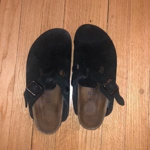 Birkenstock suede clogs